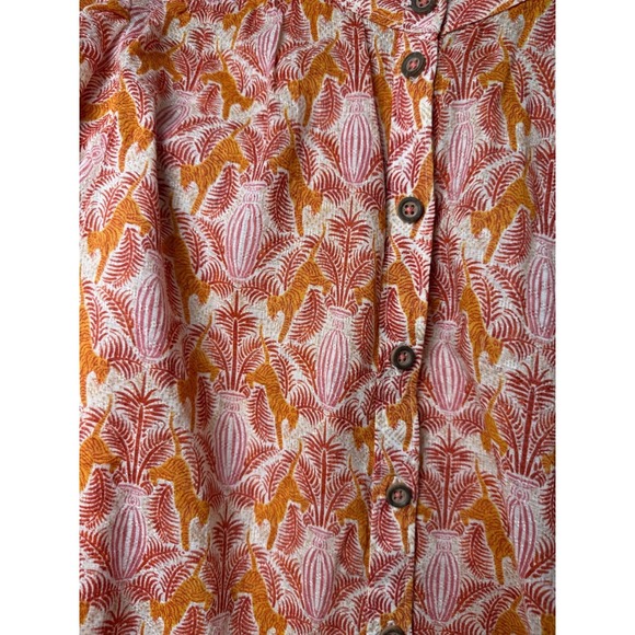 Boho Maeve Anthropologie 3/4 Elastic Balloon Sleeve Size 6 Feminine Flirty - Picture 6 of 11